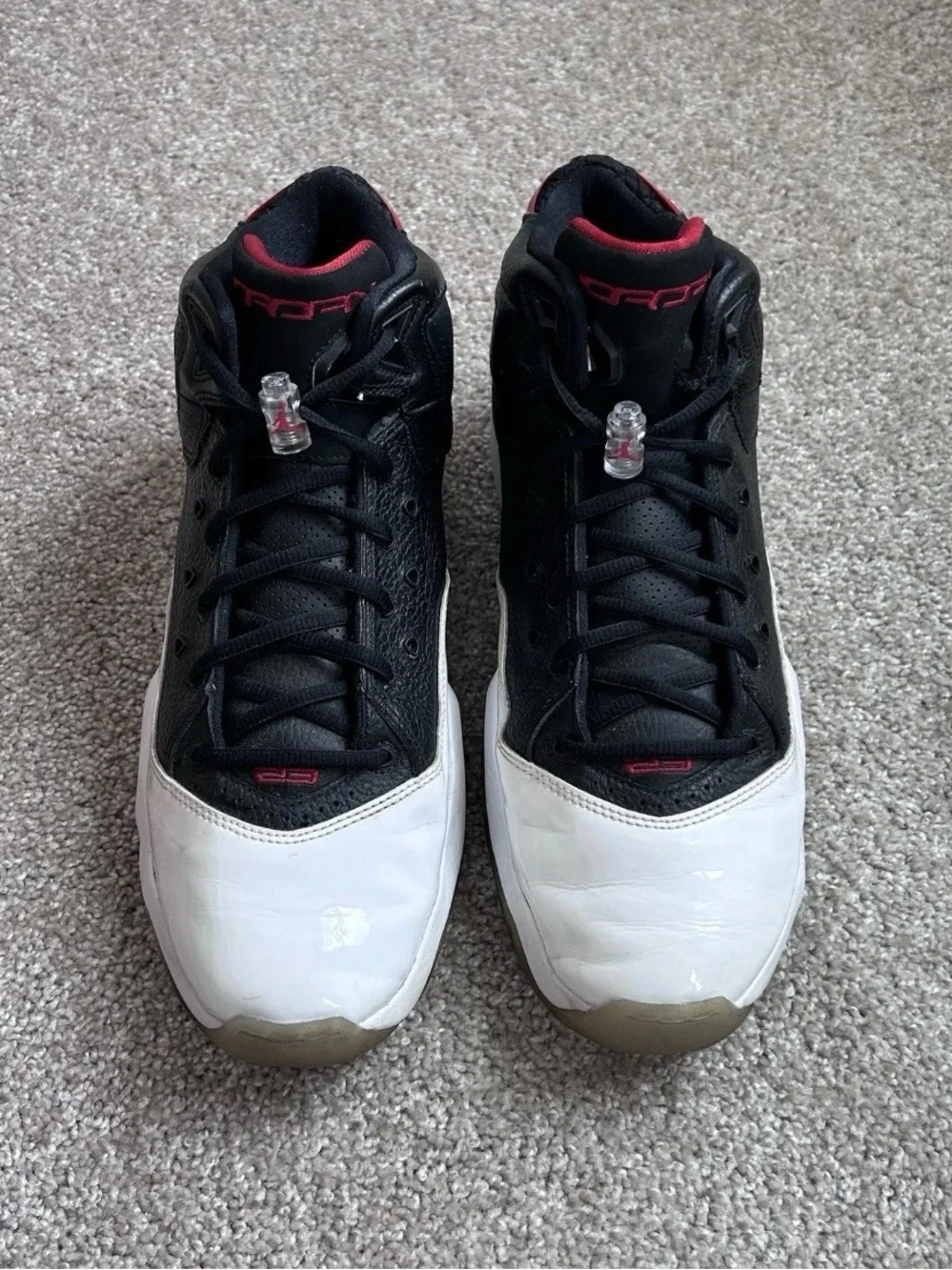 Jordan Spiz'ike Black Gym Red White 315317-016 Men's Size 12 Sneakers